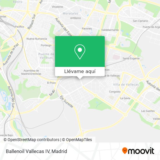 Mapa Ballenoil Vallecas IV