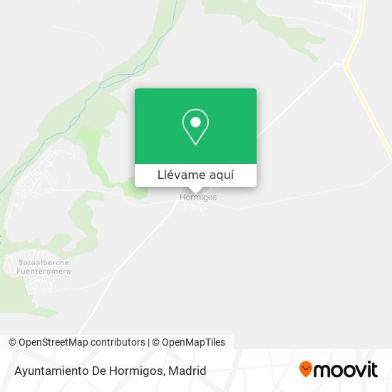 Mapa Ayuntamiento De Hormigos