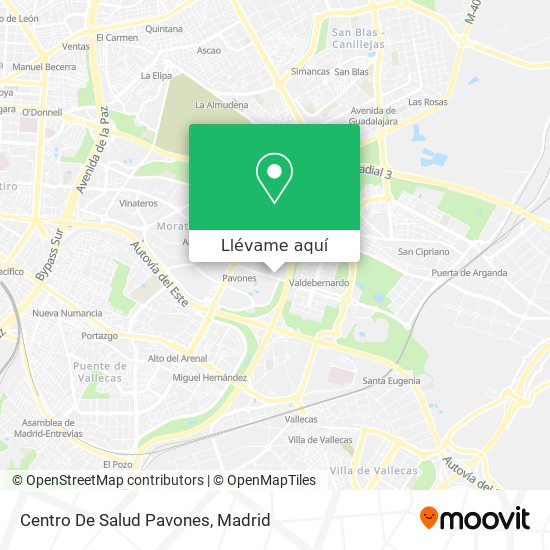 Mapa Centro De Salud Pavones