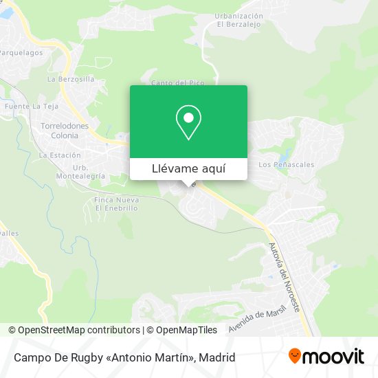 Mapa Campo De Rugby «Antonio Martín»
