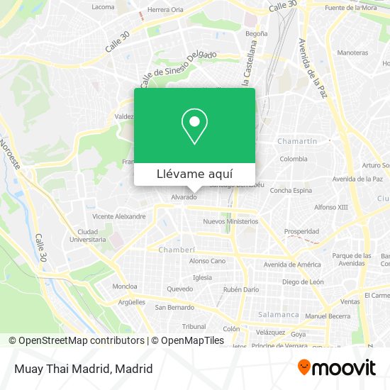 Mapa Muay Thai Madrid