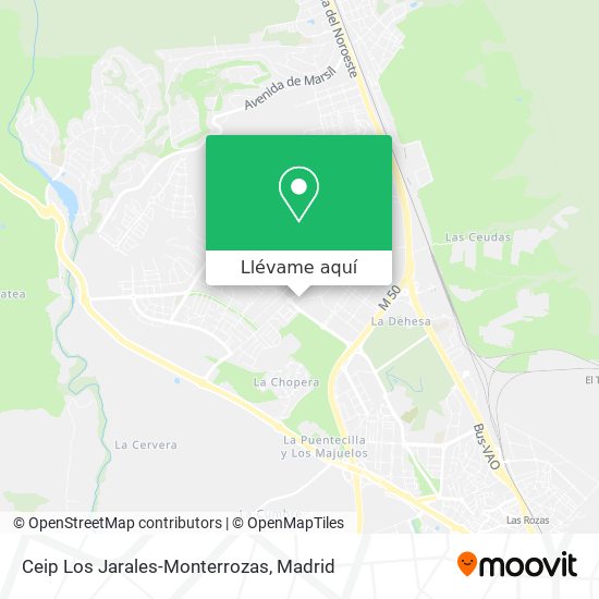 Mapa Ceip Los Jarales-Monterrozas