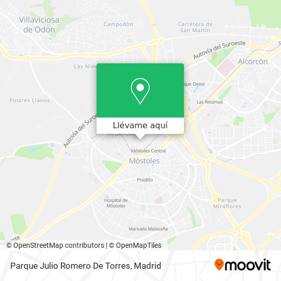 Mapa Parque Julio Romero De Torres