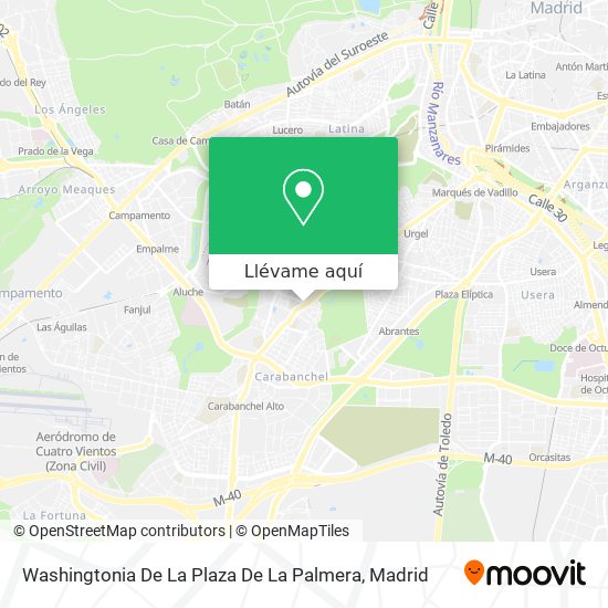 Mapa Washingtonia De La Plaza De La Palmera