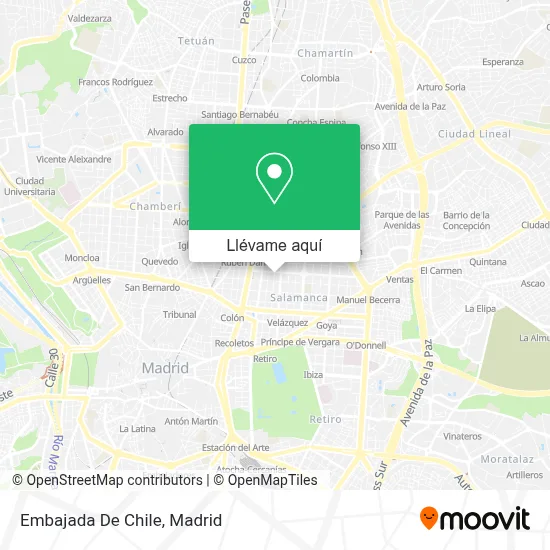 Mapa Embajada De Chile