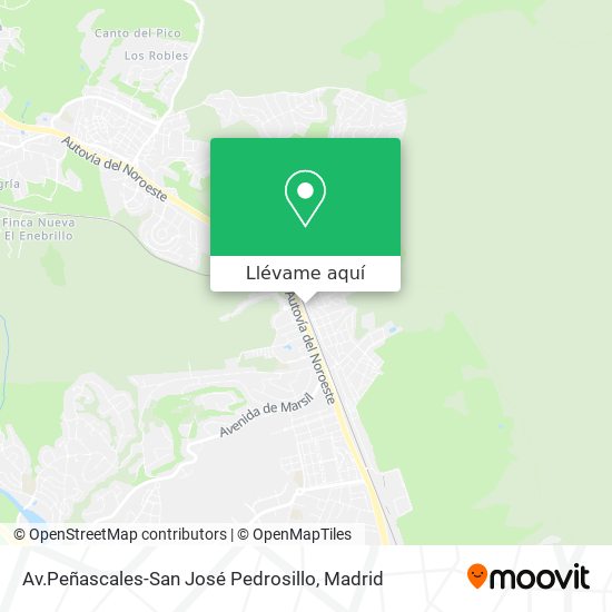 Mapa Av.Peñascales-San José Pedrosillo