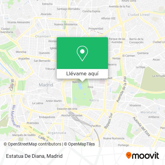 Mapa Estatua De Diana