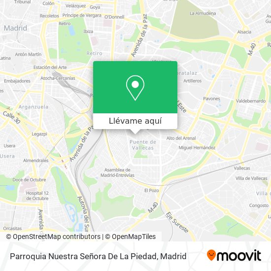 Mapa Parroquia Nuestra Señora De La Piedad