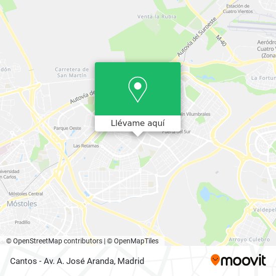 Mapa Cantos - Av. A. José Aranda