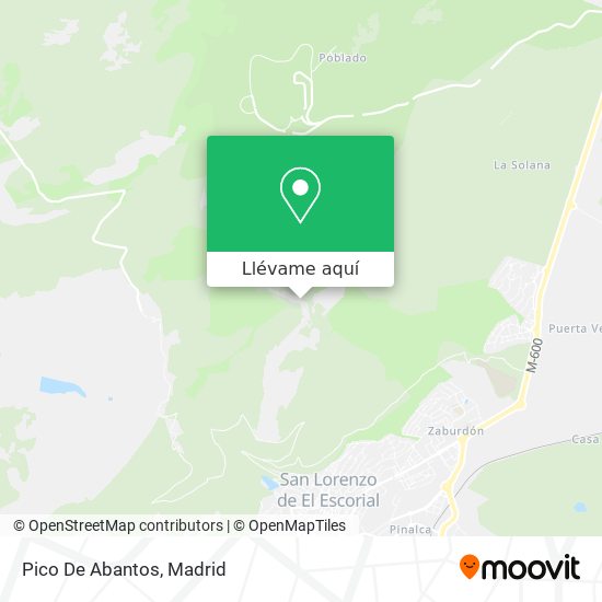 Mapa Pico De Abantos