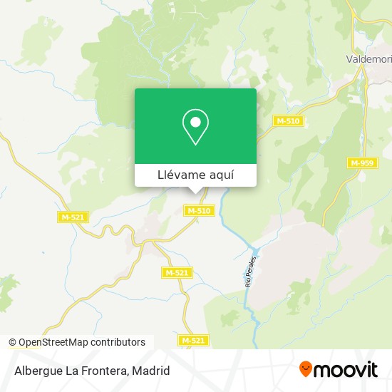 Mapa Albergue La Frontera