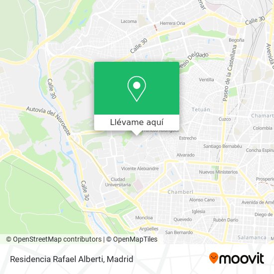 Mapa Residencia Rafael Alberti