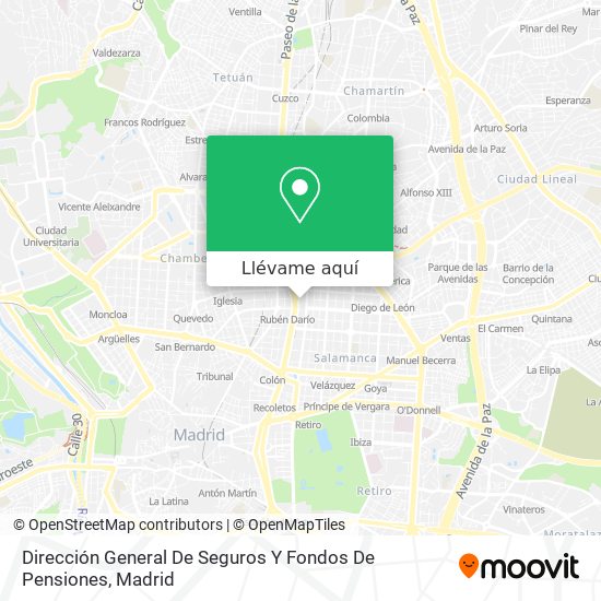 Mapa Dirección General De Seguros Y Fondos De Pensiones