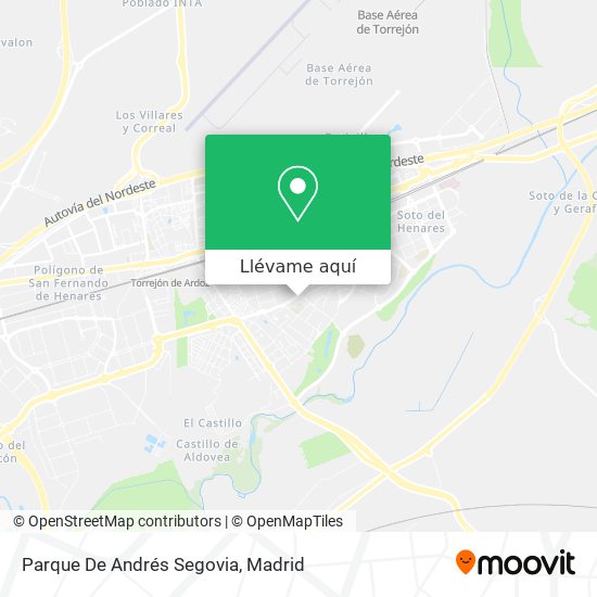 Mapa Parque De Andrés Segovia