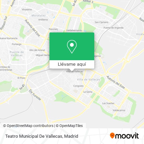 Mapa Teatro Municipal De Vallecas