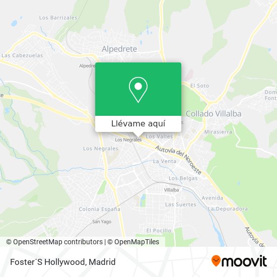 Mapa Foster´S Hollywood