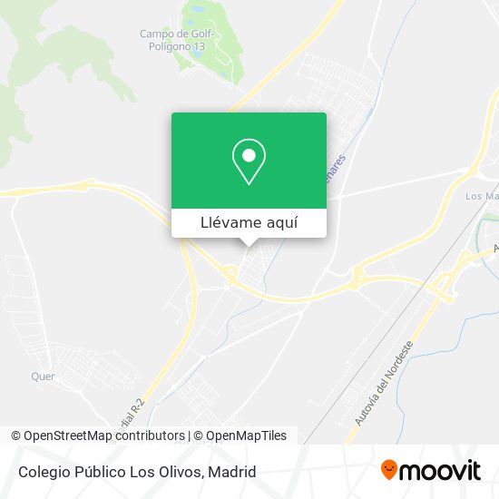 Mapa Colegio Público Los Olivos