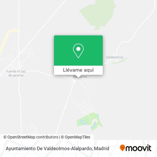 Mapa Ayuntamiento De Valdeolmos-Alalpardo