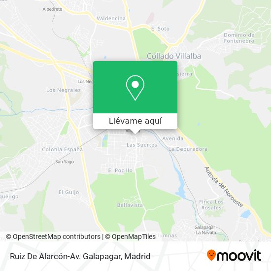 Mapa Ruiz De Alarcón-Av. Galapagar