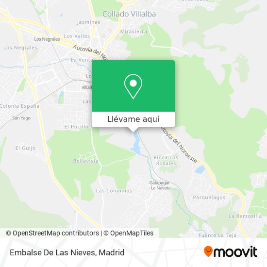 Mapa Embalse De Las Nieves