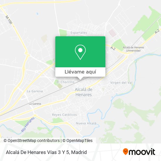 Mapa Alcalá De Henares Vías 3 Y 5