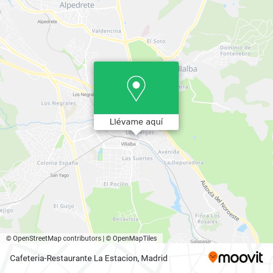 Mapa Cafeteria-Restaurante La Estacion