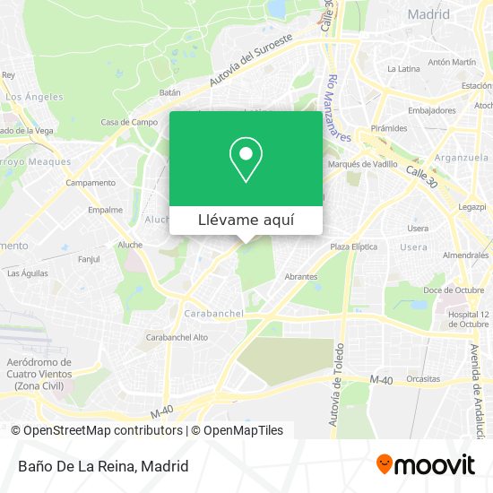 Mapa Baño De La Reina
