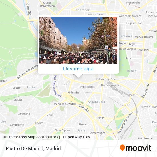 Mapa Rastro De Madrid