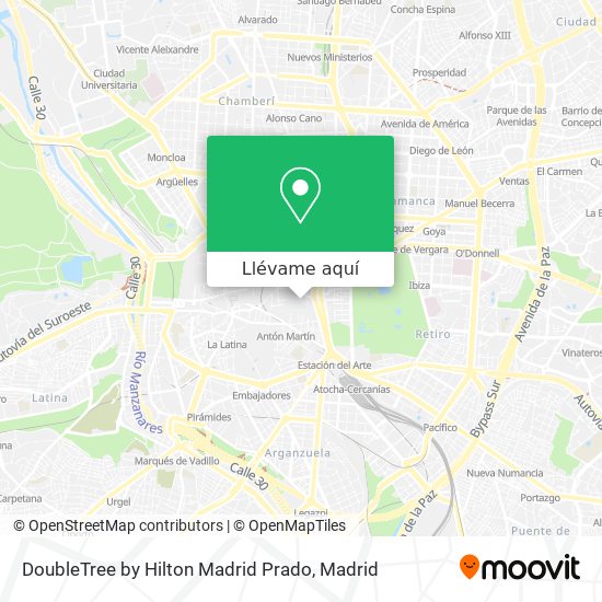 Mapa DoubleTree by Hilton Madrid Prado