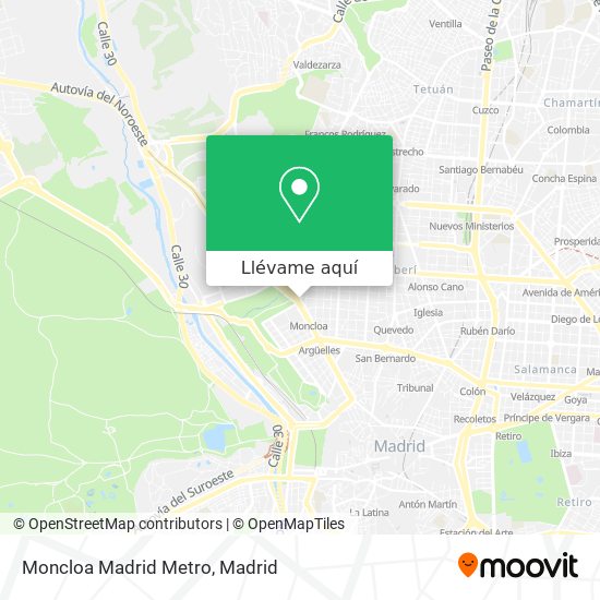 Mapa Moncloa Madrid Metro