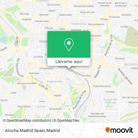 Mapa Atocha Madrid Spain