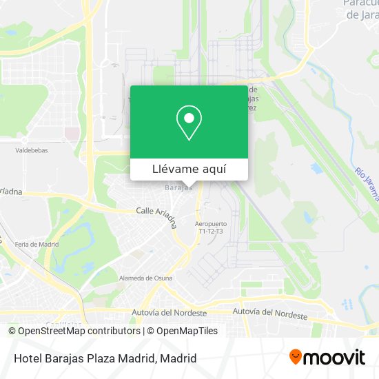 Mapa Hotel Barajas Plaza Madrid