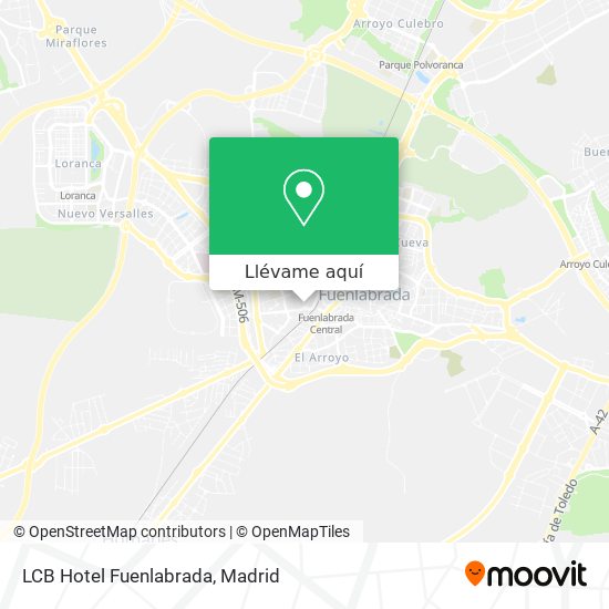 Mapa LCB Hotel Fuenlabrada