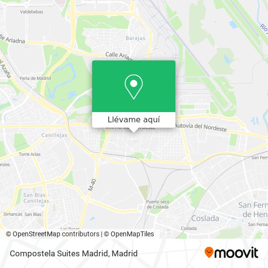 Mapa Compostela Suites Madrid