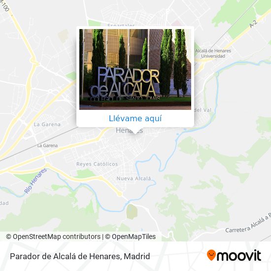 Mapa Parador de Alcalá de Henares