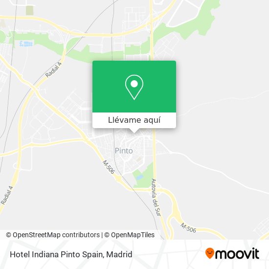 Mapa Hotel Indiana Pinto Spain