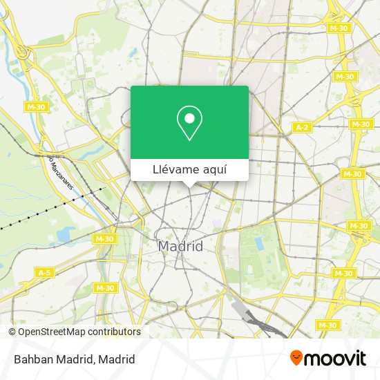 Mapa Bahban Madrid