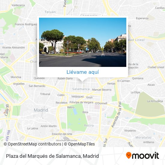 Mapa Plaza del Marqués de Salamanca