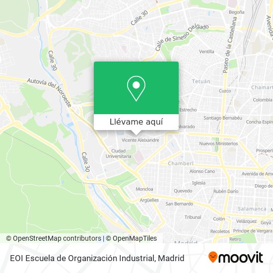 Mapa EOI Escuela de Organización Industrial