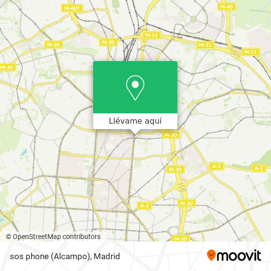 Mapa sos phone (Alcampo)