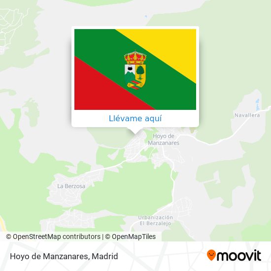 Mapa Hoyo de Manzanares