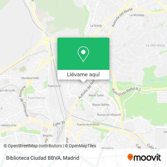Mapa Biblioteca Ciudad BBVA