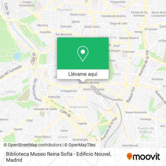 Mapa Biblioteca Museo Reina Sofía - Edificio Nouvel