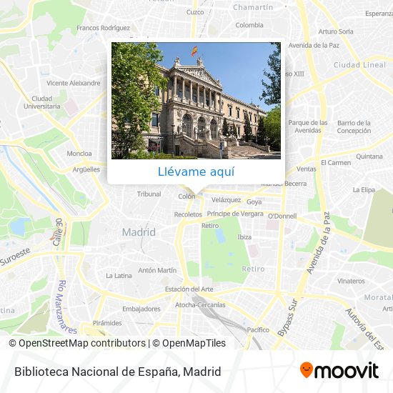 Mapa Biblioteca Nacional de España