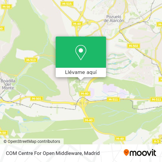 Mapa COM Centre For Open Middleware