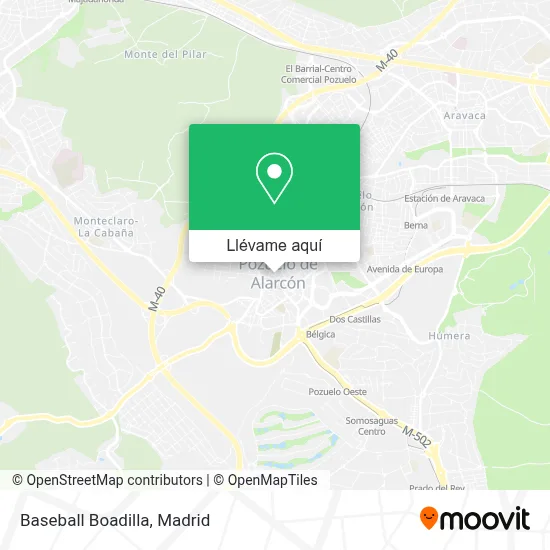 Mapa Baseball Boadilla