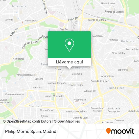 Mapa Philip Morris Spain