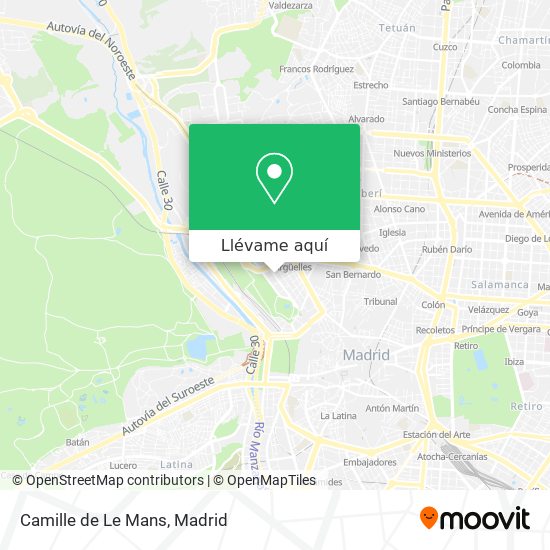 Mapa Camille de Le Mans