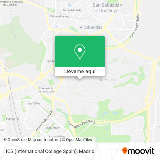 Mapa ICS (International College Spain)