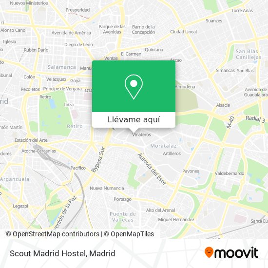 Mapa Scout Madrid Hostel